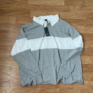 NWT Wild fable unisex rugby polo longsleeve shirt oversized